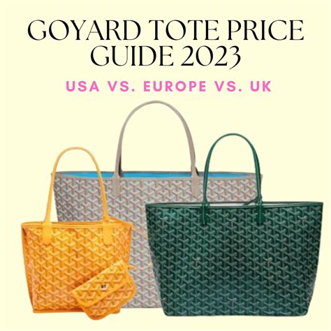 goyard bag prive|Goyard 2023 price list.